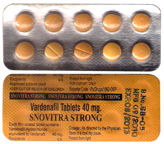 Manufacturers Exporters and Wholesale Suppliers of Snovitra Strong 40mg Chandigarh 